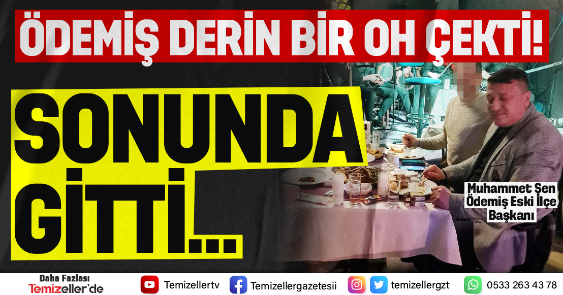 ÖDEMİŞ'TE AK PARTİ'DEKİ SİYASİ GERGİNLİK SONA ERDİ!